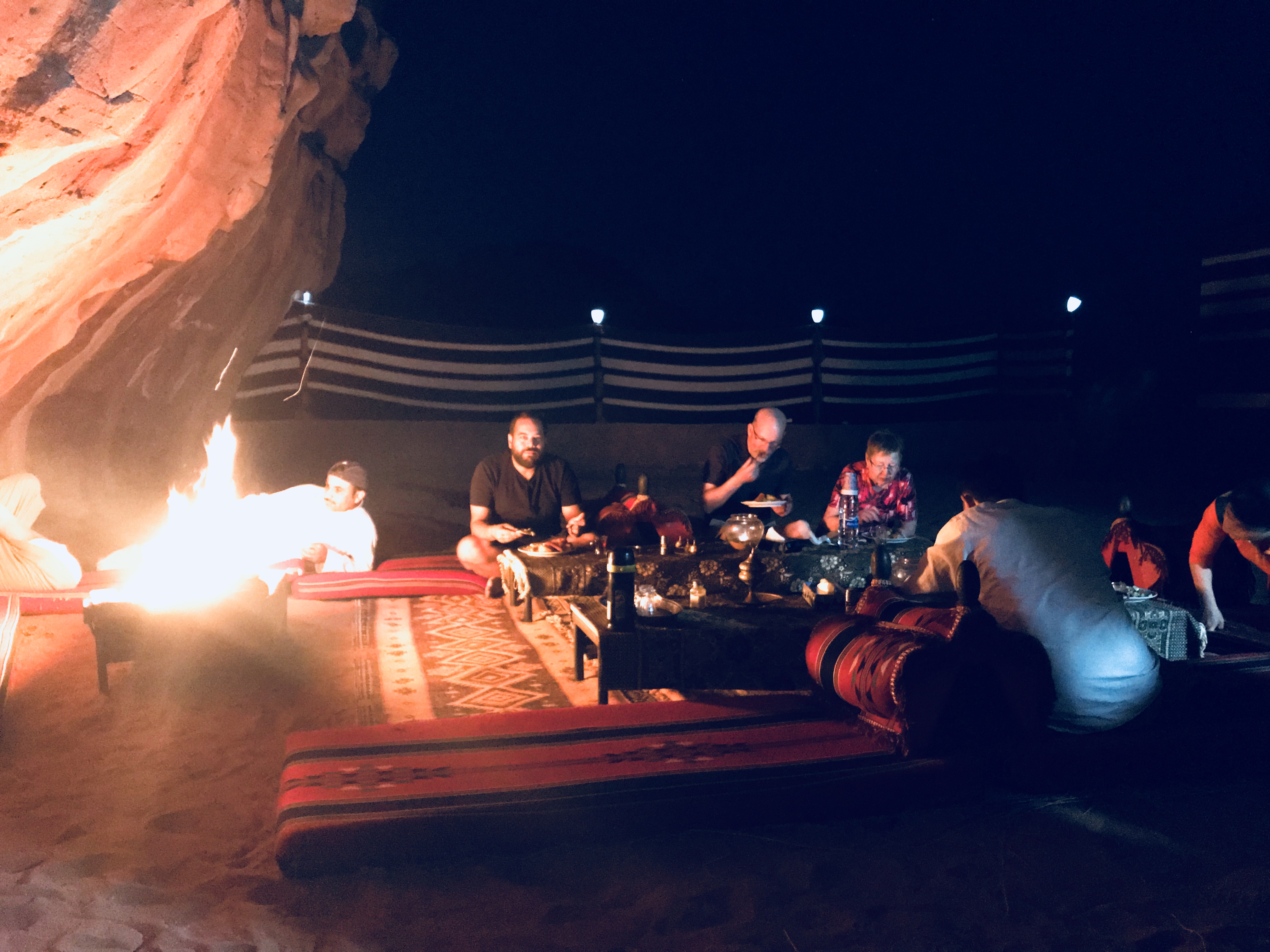 sitting place at the camp -Wadi Rum